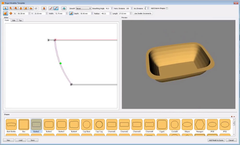 package design shape modeller